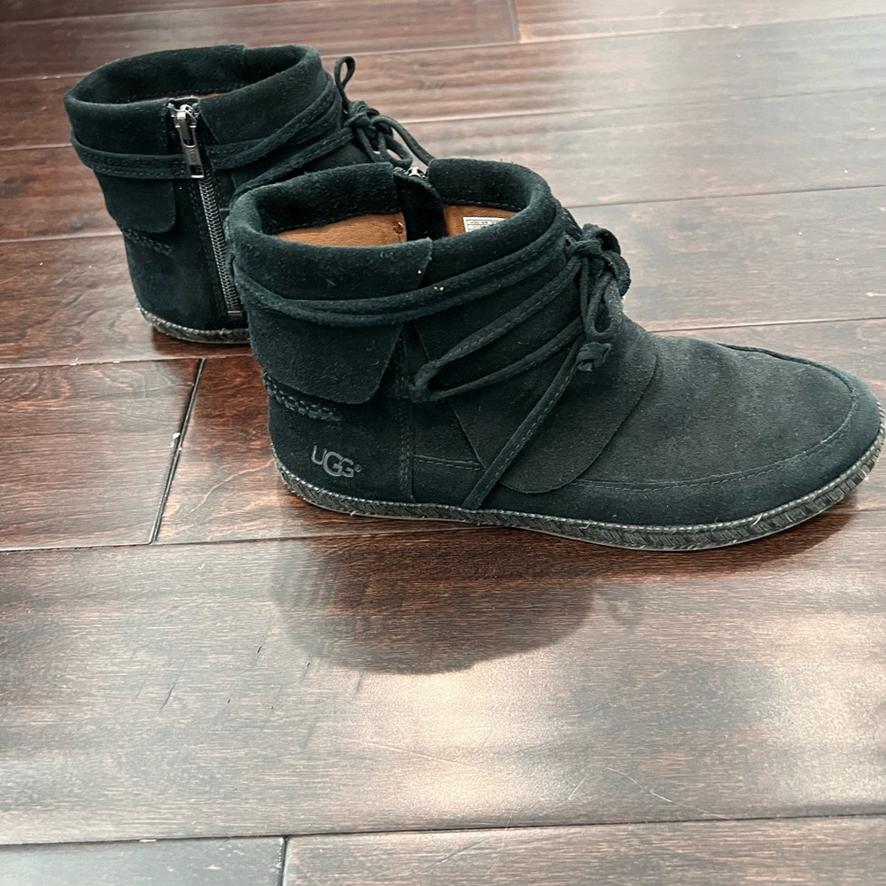 Ugg black suede bootie